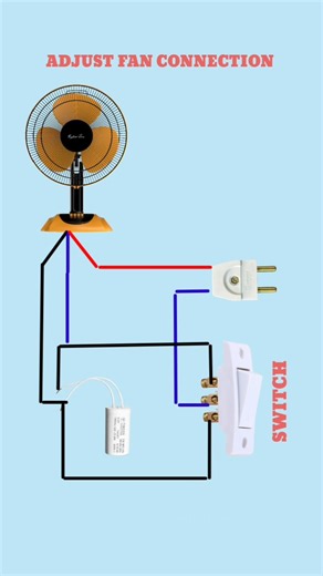 ⚡ Adjust Fan Connection & Switch Wiring 😱 | Electrician Must Watch | #Shorts