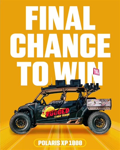 Win the Rugged® Taco Truck — and Help Save Oceano Dunes Every entry supports the fight to keep Oceano Dunes open. A one-of-a-kind Polaris General XP4—built to cook tacos, blast tunes, and crush trails. Rugged Radios and our industry partners teamed up to build the ultimate off-road machine, and now it could be yours. We’re giving it away to raise funds for Friends of Oceano Dunes and their fight to keep Pismo open to the public. | Rugged Radios