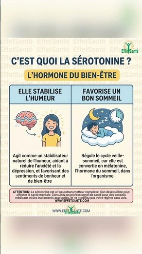 La sérotonine : l’un des messagers clés du bien-être