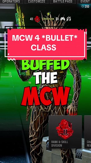 BEST 4 *BULLET* MCW CLASS SETUP for MW3 Ranked Play 🔥 #cod #mcw #viral #fyp #ranked #settings