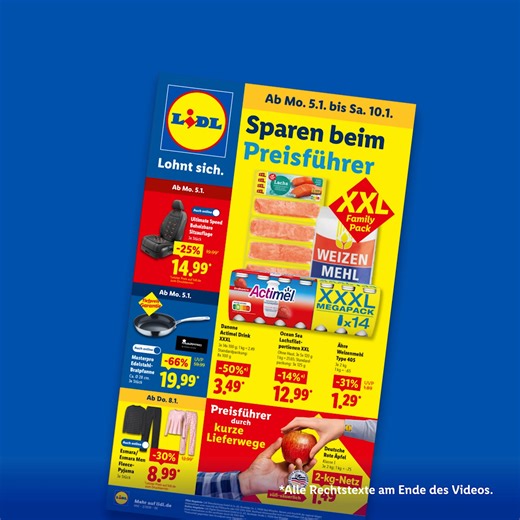 Entdecke die Angebote der Woche von Montag, 5.1. bis Samstag, 10.1. im Video. 🤩 | Lidl in Deutschland