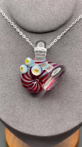 Glass Ammonite, Nautilus Shell Necklace With Barnacles, Handmade in Asheville NC - Etsy