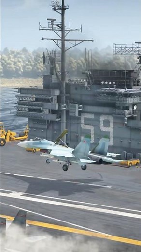 Jet Lands on Aircraft Carrier with INSANE Precision Over Ocean!