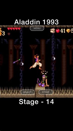 Aladdin 1993 Retro Gaming Stage - 14 #gaming #videogames #trending #shorts