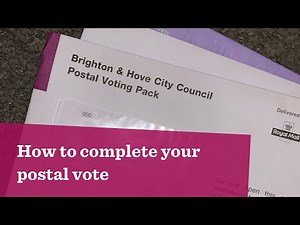 How to complete your postal vote