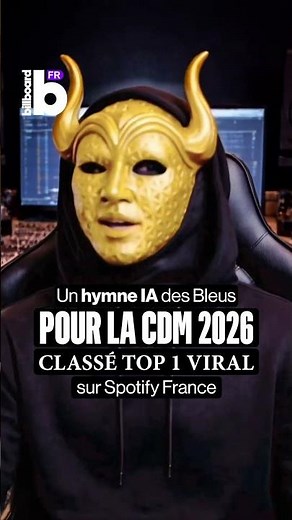 Un hymne en IA pour les Bleus à la CDM 2026 classé top 1 viral sur Spotify France