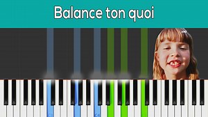 Angèle "Balance ton quoi" Tuto facile pour piano ► PARTITIONS et FICHIERS MIDI➦ https://goo.gl/J4ChQg | Au Piano.fr