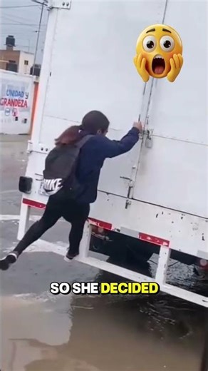 When you try to avoid a puddle... 🫠 #shorts