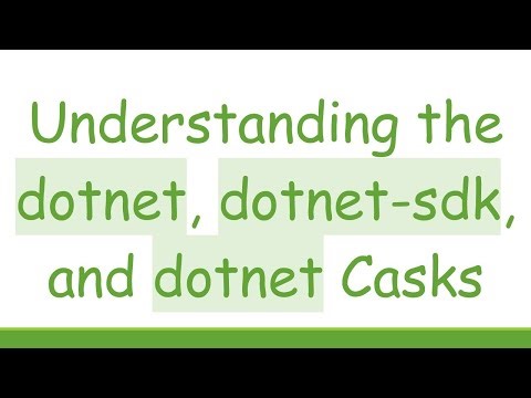 Understanding the dotnet, dotnet-sdk, and dotnet Casks