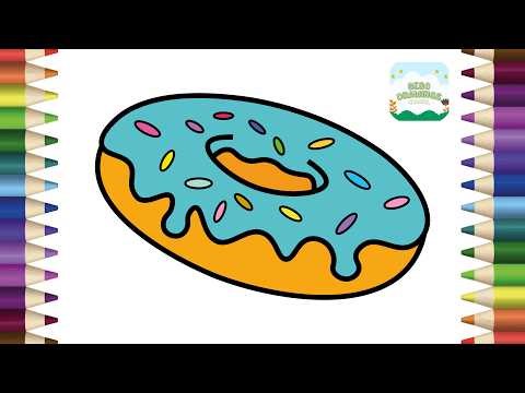 How To Draw Donut Step By Step | Donut Drawing Easy