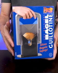 16K views · 386 reactions | Let's Try a Bagel GUILLOTINE! | Freakin' Reviews | Facebook