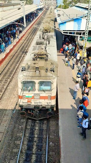 WAP5 engine upper side beautiful view 🥰😱#railway #viral #train #shorts #viralvideo #indianrailways