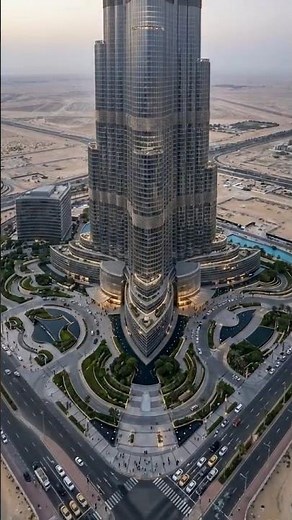 Burj Khalifa Built in Seconds 😱 | 360° Cinematic Mega Tower #shorts