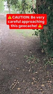 ⚠️ CAUTION: Be very careful approaching this geocache. ⚠️ Are you brave enough to risk it all for the cache? 💩 Video by natureholic_masel. Video: The video pans across a grassy park space. A geocacher approaches a sign indicating that dog poop is not allowed. They rotate the sign to reveal a small compartment in the post containing a geocache. #geocaching #geocache #germany #geocachingdeutschland #adventure #nature #risky #watchwhereyoustep | Geocaching