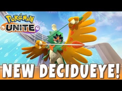 I Tried 🌊🦜The New Decidueye In Pokémon Unite🍀🌿 #gaming