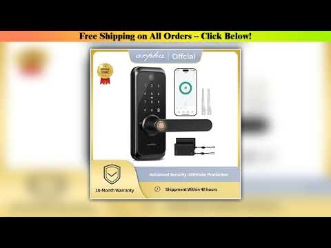 Arpha Smart Lock T229 Smart Wi-Fi Video Doorbell Lock with Fingerprint 1080P Camera Door Lock