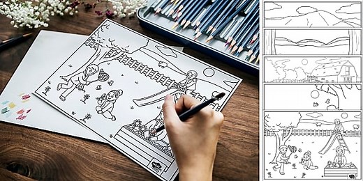 Primăvara – Desene de colorat