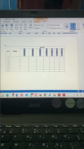 Tips buat tulisan vertikal miring di Ms Word #tips #vertikal #microsoftword