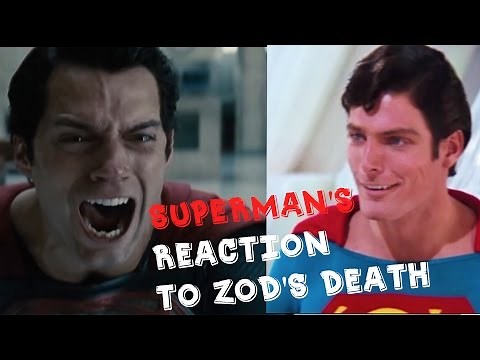 Superman's reaction to Zod's death [Superman 2 \\ Man of Steel]