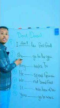 Don’t vs Doesn’t Common English Grammar Mistake! #englishgrammar #learnenglish #shorts