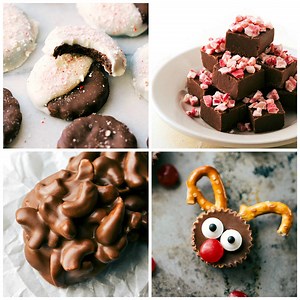 Only FIVE INGREDIENTS needed for each of these Christmas treats! NO baking, NO candy thermometer, and easy enough the kids can get involved! ALL THE DETAILS: http://www.chelseasmessyapron.com/5-ingredient-christmas-treats/ | Chelsea's Messy Apron