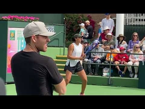 Madison Keys vs Jessica Pegula: Stunning Female Tennis Players in Practice #WTA #IndianWells 58