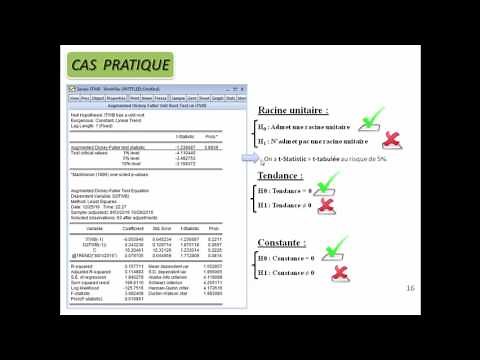 Économétrie: EVIEWS ARIMA