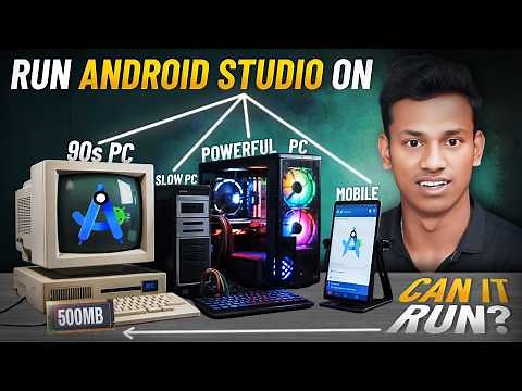 Android Studio Installation on 512MB RAM PC With AI 🤖 | Low-End PC Setup with Firebase Studio AI