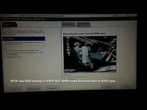 BMW EGR N47 bad and healthy check procedure in ISTA+ (with and without error 4CAE present)