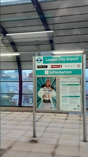 London DLR arriving at City Airport October 2025 #britishairways #travel #lcy #londoncityairport