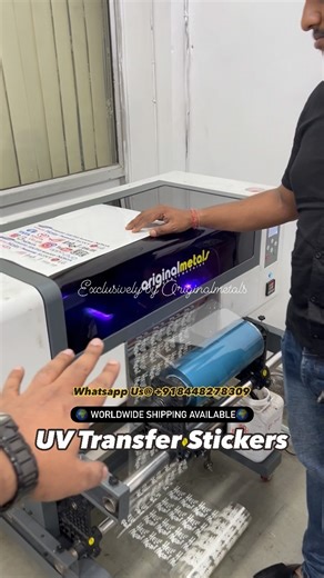 3.9M views · 969 reactions | UV DTF Transfer Sticker Manufacturer...