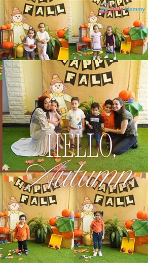 Fall at hello mommy nursery is a mix of crafts, colors & cozy moments 🍂🧡 #fallvibes #season #childcare #happy #hello #Mommy #nursery #preschool #nasrcity. | Hello Mommy International Preschool