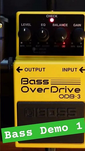 BOSS ODB-3 Bass Overdrive - Demo 1 #shorts #boss #bass #bosspedals #odb3 #overdrive #pedals