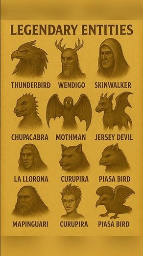 12 Legendary Entities from Myth & Folklore 👹🦅✨