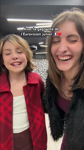AVEC LA GAGNANTE DE L’EUROVISION JUNIOR (LOU DELEUZE) 🇫🇷❤️