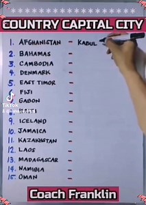 CAPITAL CITIES GENERAL KNOWLEDGE QUIZ / GENERAL EDUCATION QUIZ / GENERAL INFORMATION QUIZ #GENED #GKQUIZ #GI | Franklin - Online LET, CSE, IELTS & Celpip Private Tutorial