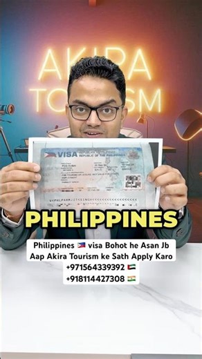 Apply Philippines 🇵🇭 Sticker Visa for Travel History #travelmanila #shortsviral