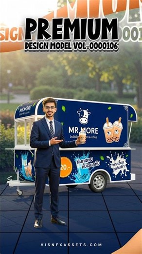 Modern Bubble Milk Tea Food Trailer Design 2026