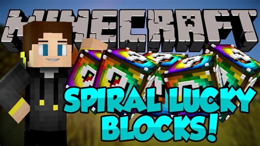 Spiral Lucky Blocks Mod: 1.8 Lucky Block Addon Showcase & Review