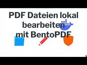 Your own PDF server: Securely edit PDFs with bentoPDF & Docker