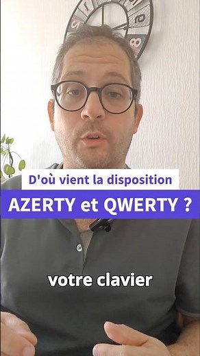 D'où vient la disposition AZERTY et QWERTY des claviers d'ordinateur ? 🤔🤔 #shorts #culture #clavier