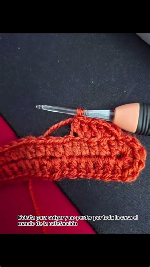 Bolsita de crochet, para colgar el mando y no perderlo por la casa