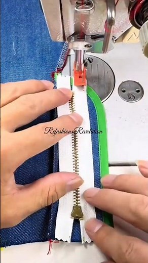 Learn How to Sew Cowboy Denim Zipper Tutorial! From a Tailor! #sewing #sewingtips #sewingtutorial