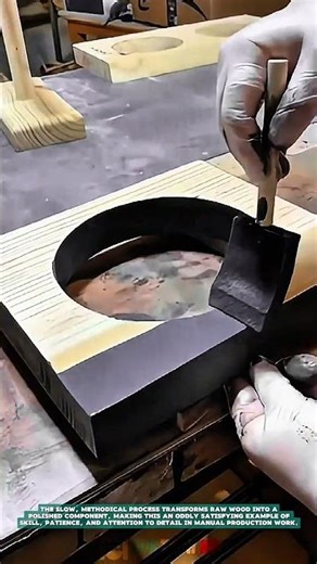 Finishing Wooden Mold Edges with Hand Tool Precision – Satisfying Jobs and Machinery in the World