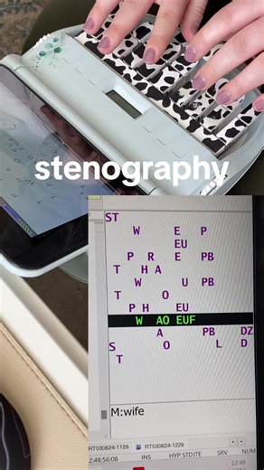 definitely not my best take ever, but i wanted to share a video with the notebar realtime! #stenography #courtreportingskills #stenomachine #stenography #stenotype #stenocourt #courtreporterlife #courtreportergoals #courtreportereducation #courtreportertraining #stenographystudent #stenostudent #courtreportingschool #courtreportingschoolwork #stenographypractice #stenowriting #courtreporternews #stenocareer #stenocourtroom #stenographycommunity #stenographysupport #stenotips #stenographyjourney 