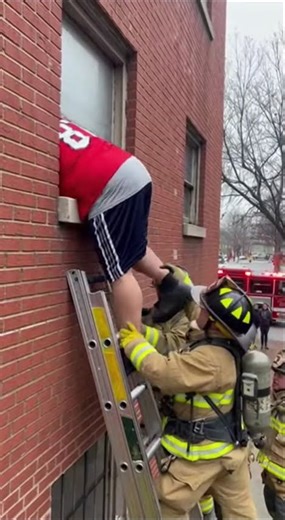 I Can't Feel My Hips!" 😫 Stuck In A Window #shorts