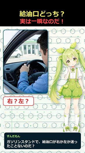 車の給油口これで迷わないのだ！？