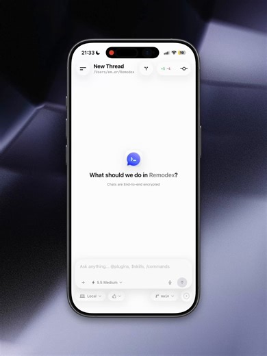 .@sama I saw you're active latelyI made Codex remote control for iOS with the Codex App-ServerI won 6 months of Pro with this and I've been loving using Codex every dayWould love a feedback (and a follow back if you want to 🙏)