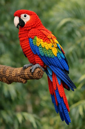 Macaw Crochet Pattern, Realistic Amigurumi Parrot Pattern Pdf Download - Etsy Australia