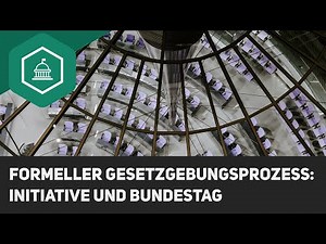 Formal legislative process: Initiative and Bundestag